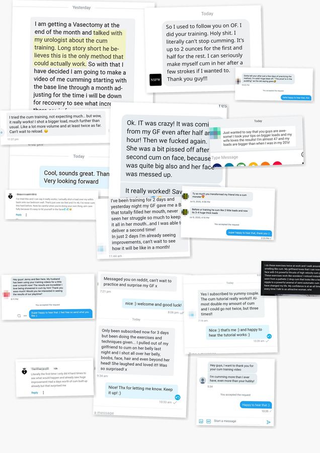 Testimonial collage